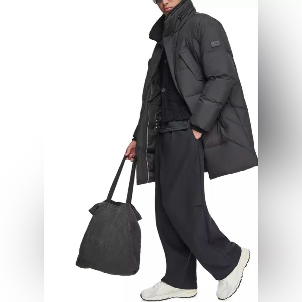 ANDREW MARC x RICHARD CHAI Down Puffer Coat Jacket Black Waterproof NEW Men's XL